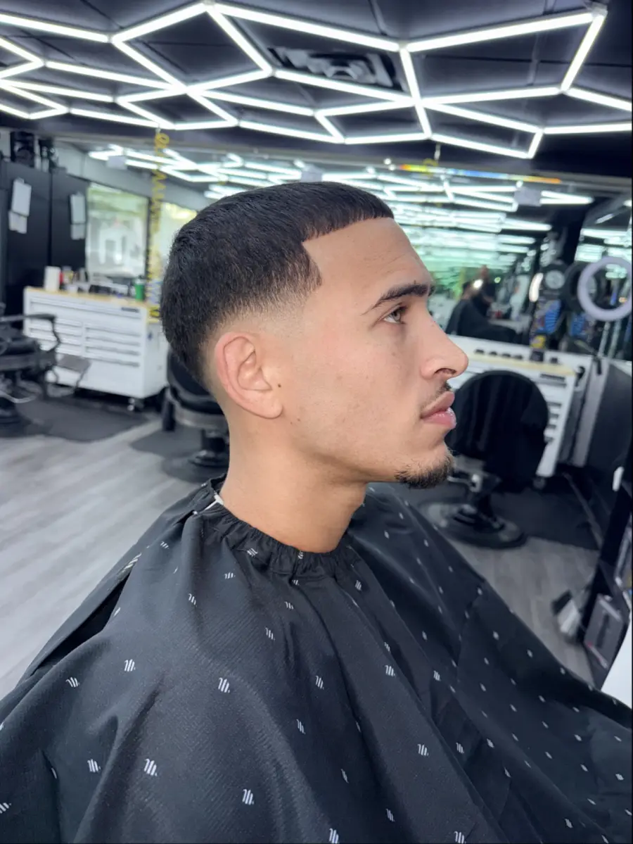 Skin fade with line up